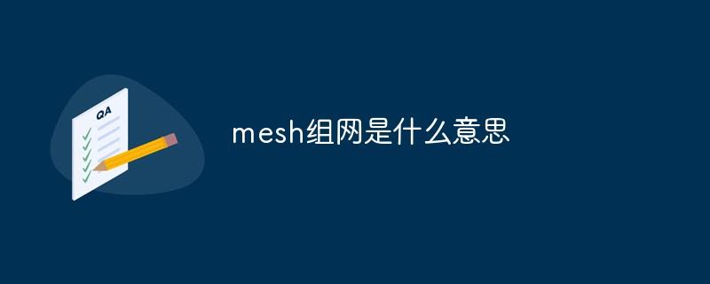 mesh组网是什么意思